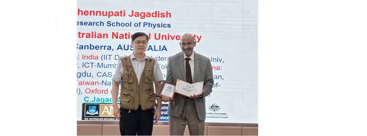 Professor Chennupati Jagadish from the Australian Academy of Science visited TIPC